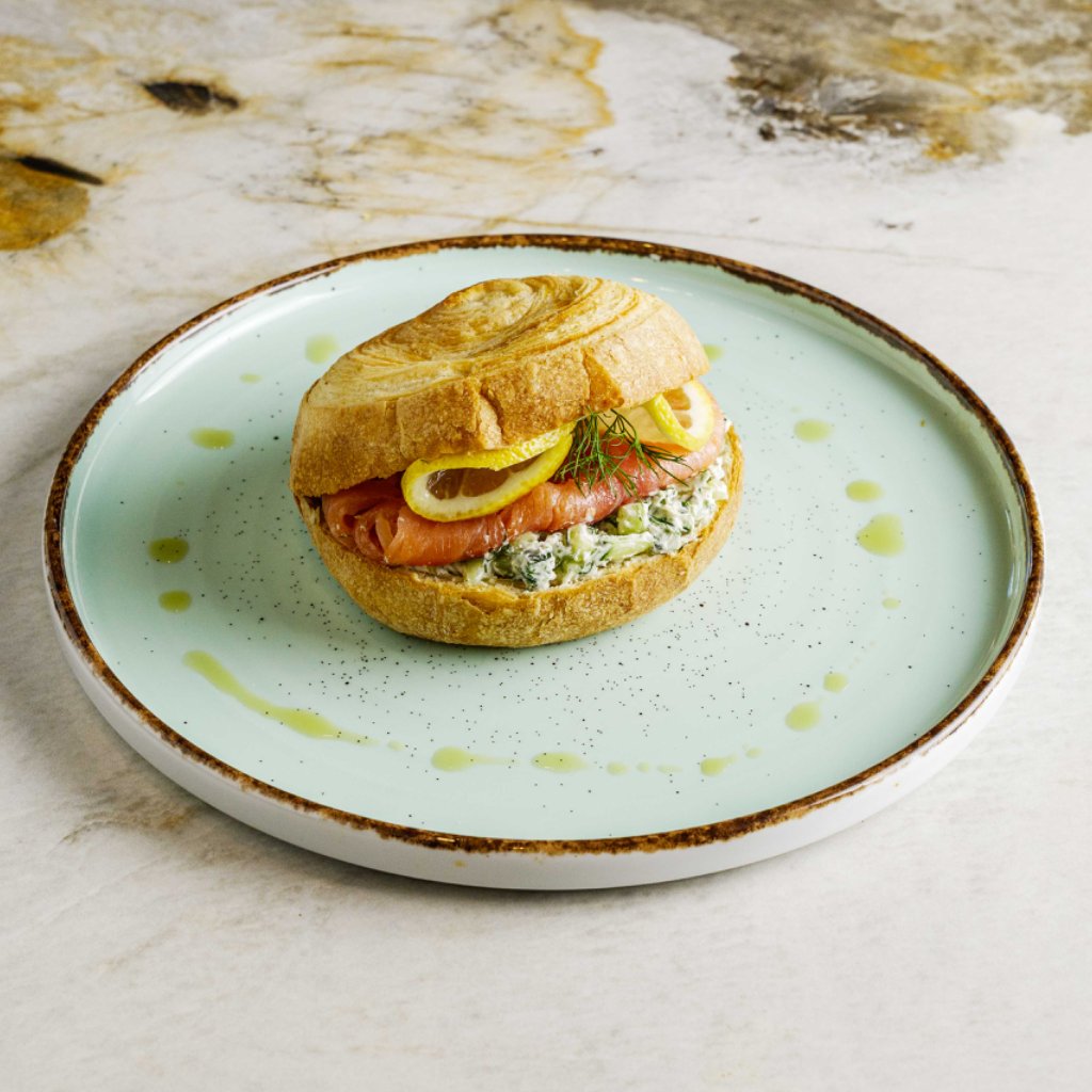 salmon croissant roll