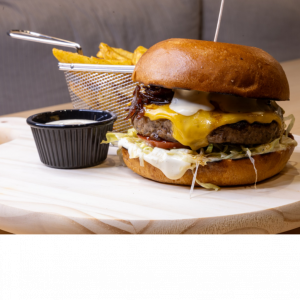 Burger black angus
