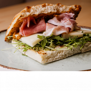 Focaccia prosciutto