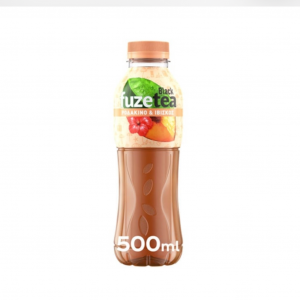 Fuze Black Ice Tea ροδάκινο με εκχύλισμα ιβίσκου 500ml