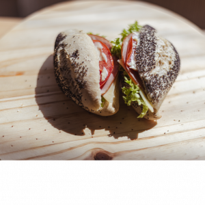 Mini rustic sandwich χοιρινή μπριζόλα