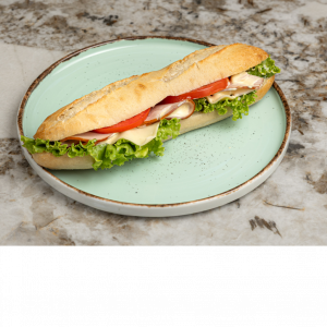 Μπαγκέτα λευκή καπνιστή μπριζόλα